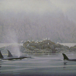 Robert Bateman-orca procession