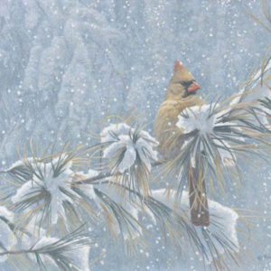 Robert Bateman-WINTER LADY